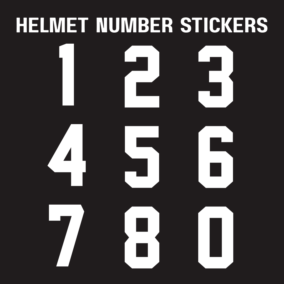 bike helmet numbers Helmet Number Stickers – U.S. Hockey Supply