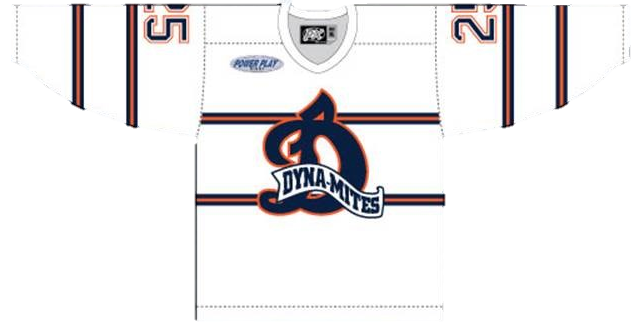 Dyna-Mites White Game Jersey