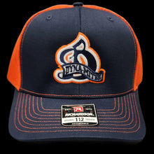 Load image into Gallery viewer, Dyna-Mites Trucker Hat (Navy/Orange)
