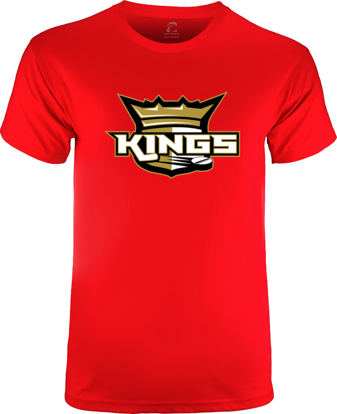 King's Red Cotton T-Shirt